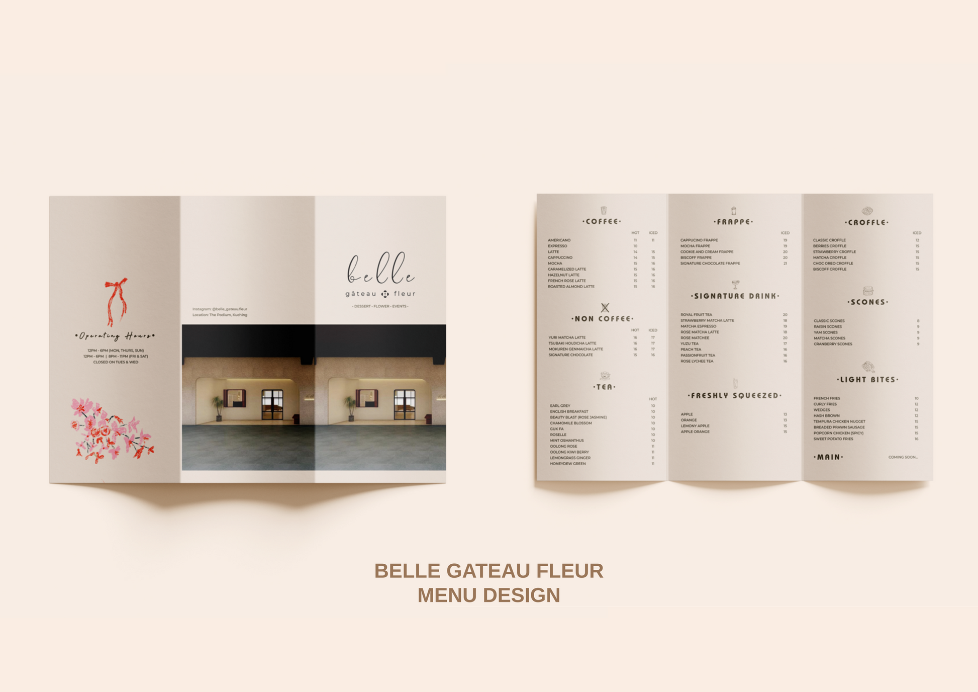 MENU DESIGN DISPLAY