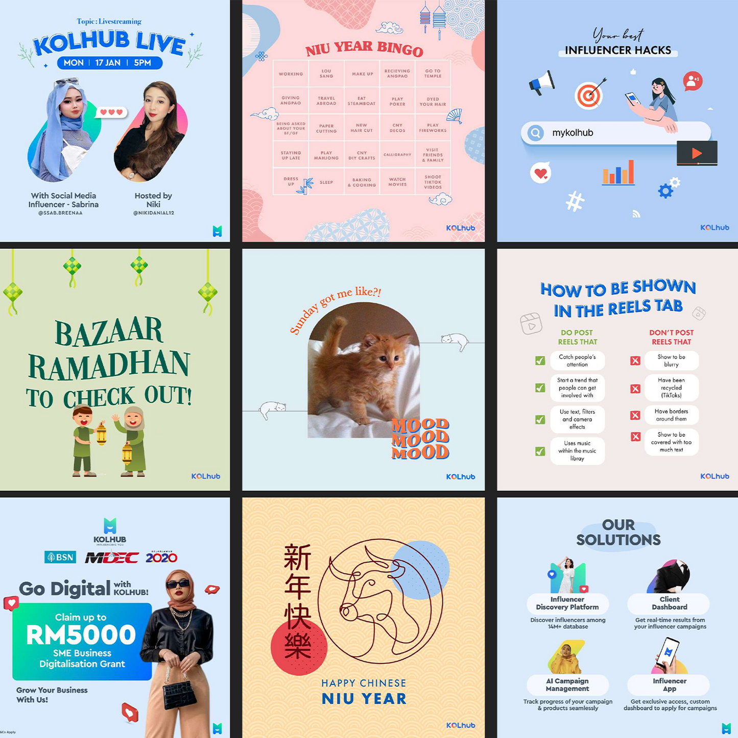 SOCIAL MEDIA DESIGN DISPLAY